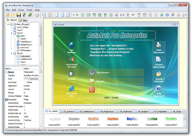 Click to view AutoRun Pro Enterprise 14.4.0.373 screenshot